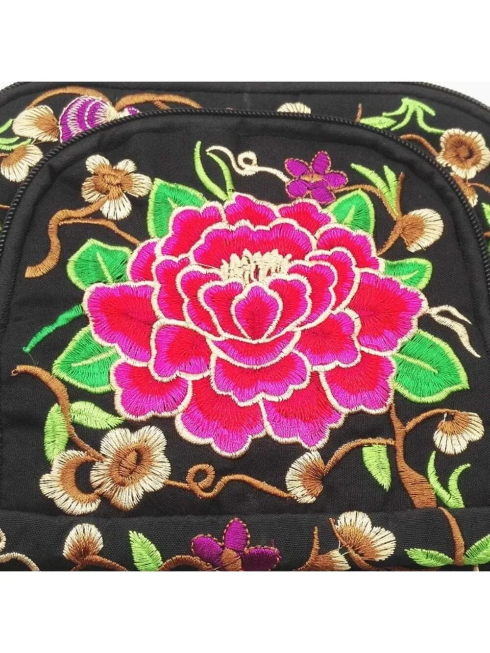 Floral Embroidered Vintage Hobo Tote Bag | Ethnic Shoulder Purse for Women
